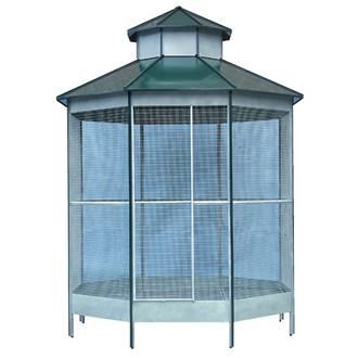 Voliera ottagonale con cupola 85x300 - art.22